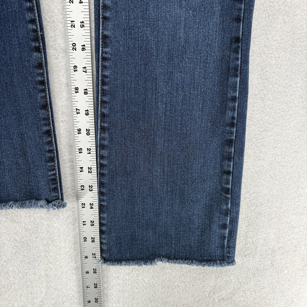 Judy Blue Jeans Womens 9/29 Blue Slim Bootcut Distressed Raw Hem Stretch Denim - Picture 8 of 12